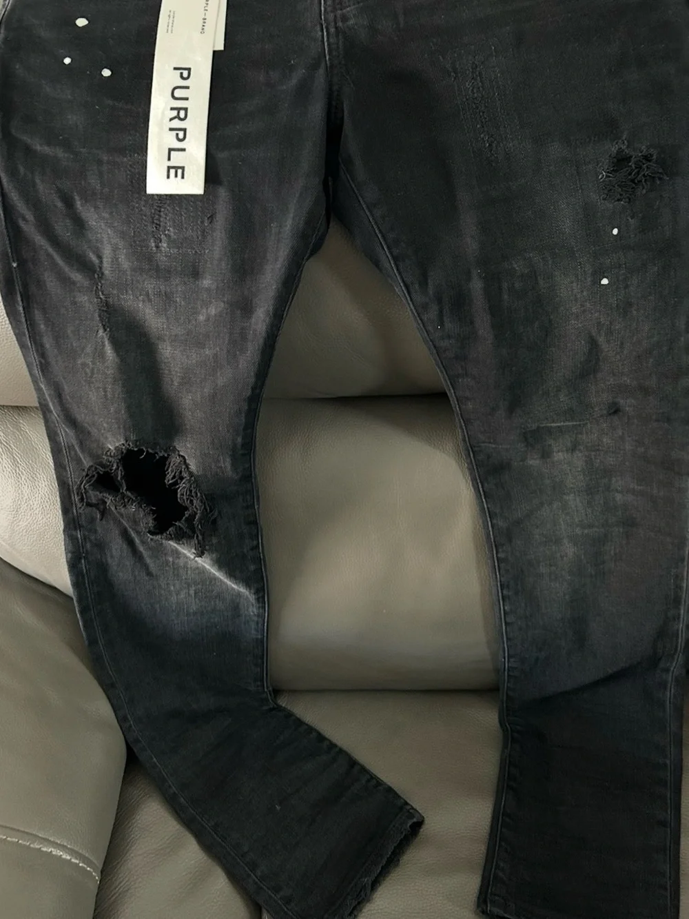 Purple Brand Men's Skinny Jeans in Black